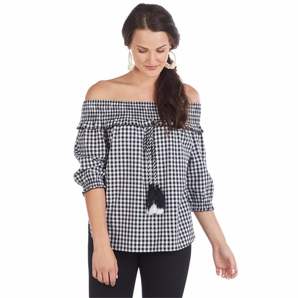 Smocked Off the Shoulder Top